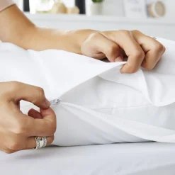 Lot de 2 protèges oreillers imperméable lavable à 90°c QUALITE PLUS