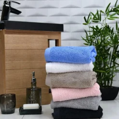 Lot de 2 serviettes de toilette 500 g/m² STUDIO - 50x90 cm