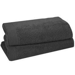 Lot de 2 serviettes de toilette 500 g/m² STUDIO - 50x90 cm