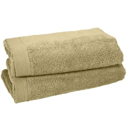 Lot de 2 serviettes de toilette 500 g/m² STUDIO - 50x90 cm