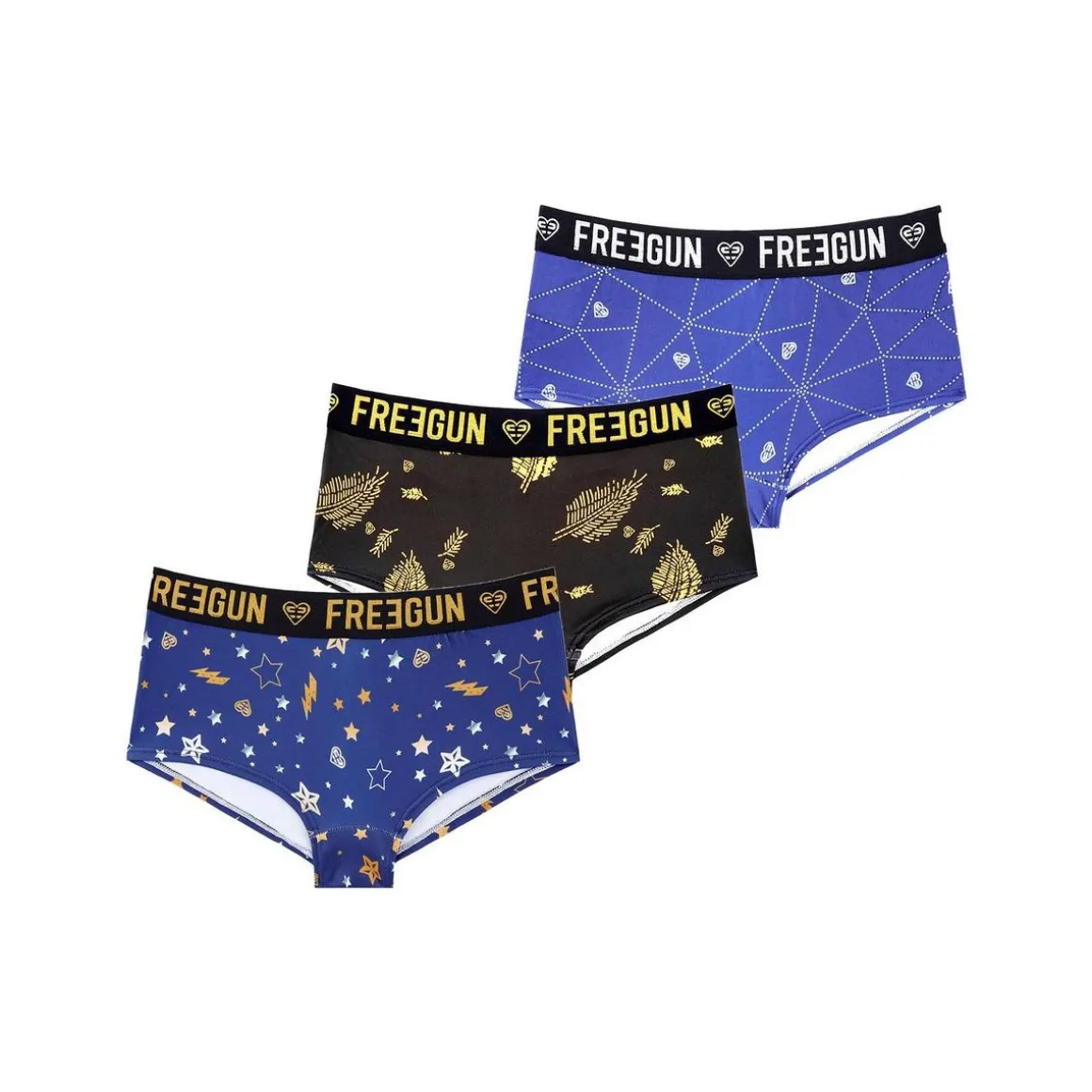 Lot de 3 Shortys fille Etoiles