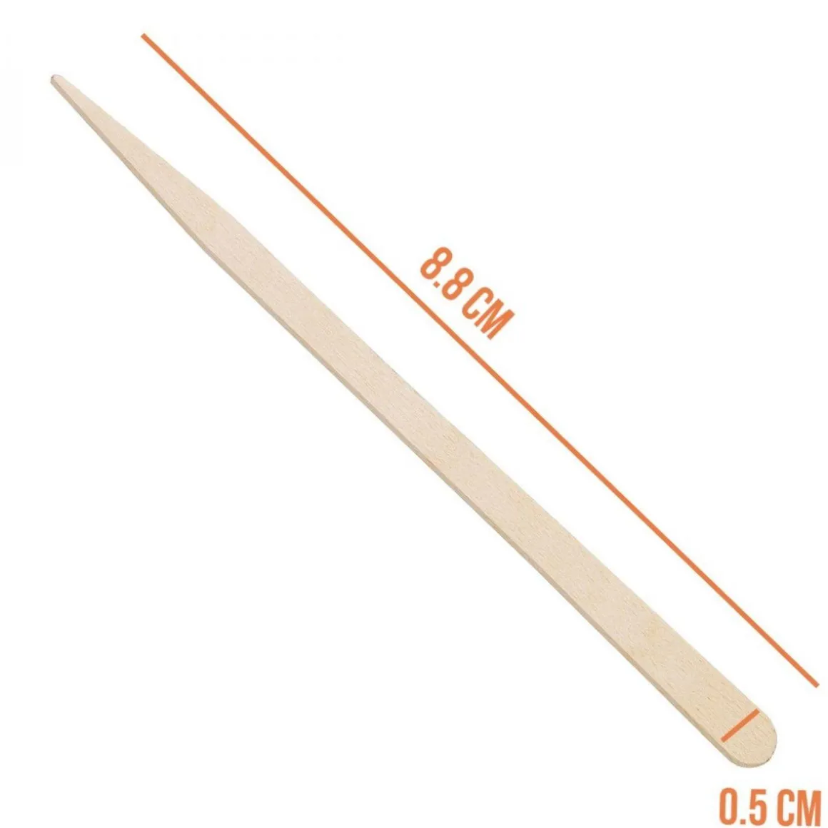 Lot de 100 spatules d'épilation sourcils en bois