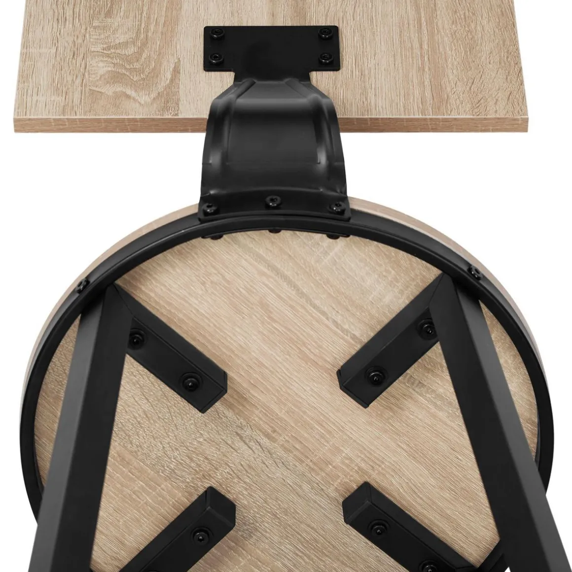 Lot de 2 tabourets de bar avec Grands dossiers Hauteur d'assise 74 cm