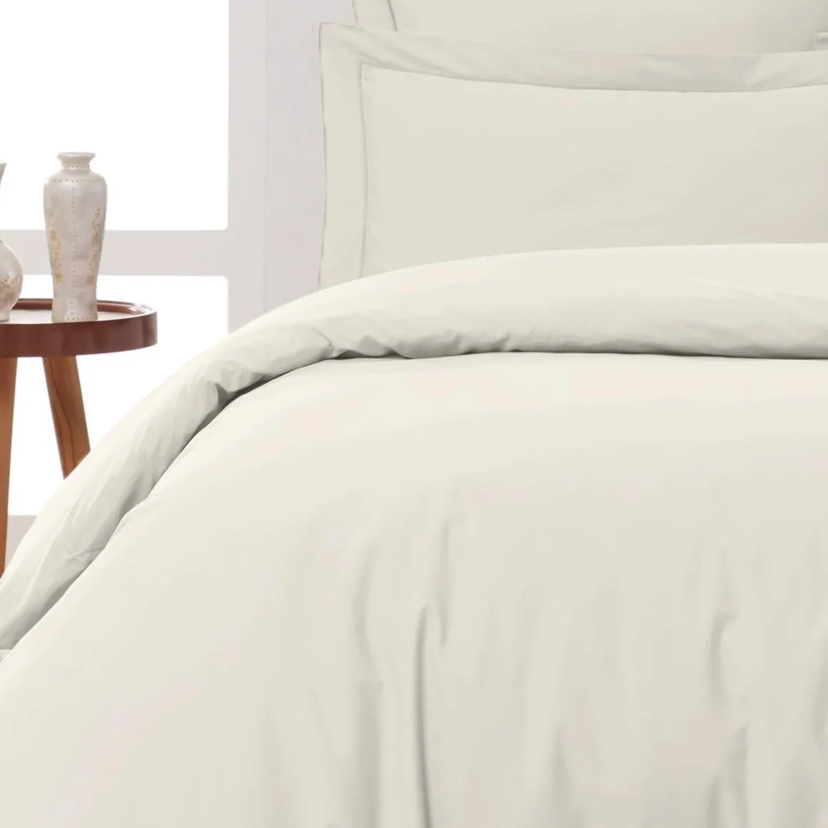 Lot de 2 taies d'oreiller en percale de coton SOFT PERCALE