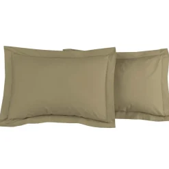 Lot de 2 taies d'oreiller en percale de coton SOFT PERCALE
