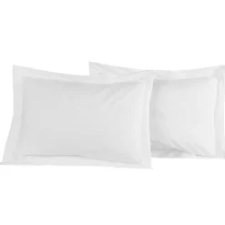 Lot de 2 taies d'oreiller en percale de coton SOFT PERCALE