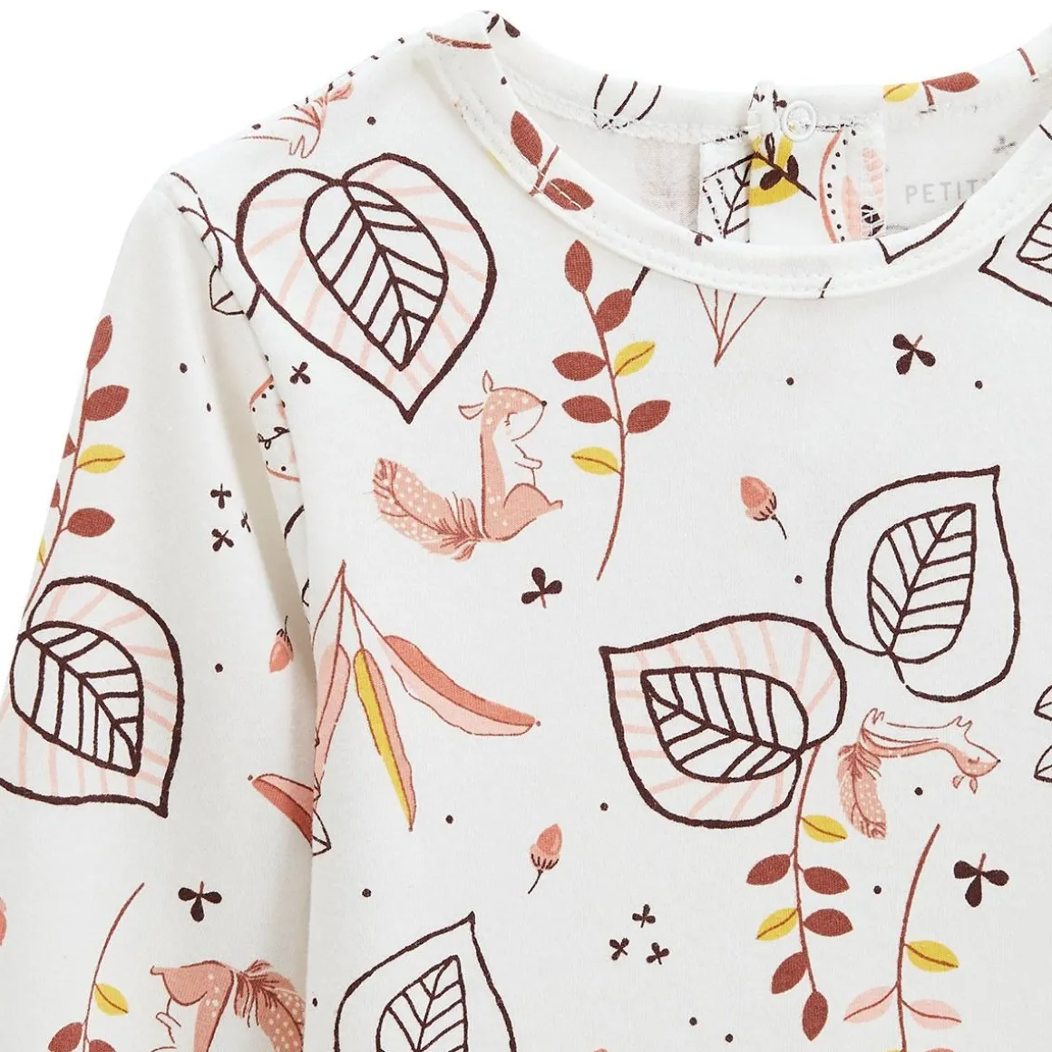 Lot de 2 t-shirts bébé manches longues Léonie