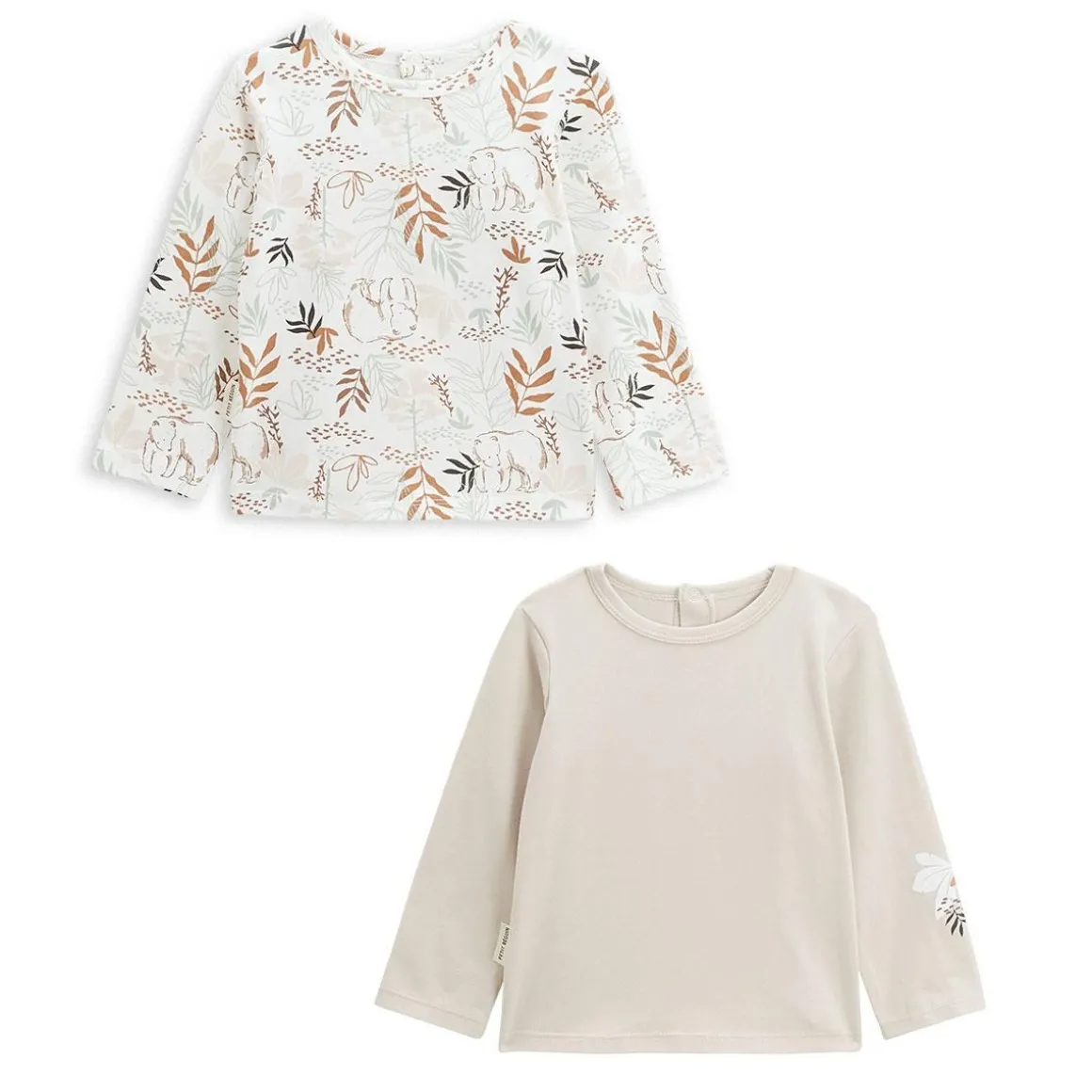 Lot de 2 t-shirts bébé manches longues Malo