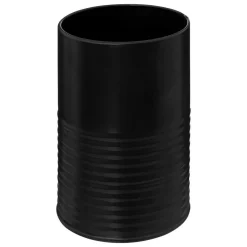 Lot de 7 ustensiles manche bois avec pot - Noir