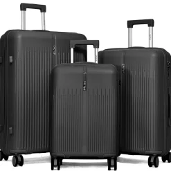 Lot de 3 valises rigides dont une valise cabine TSA
