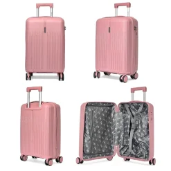 Lot de 3 valises rigides dont une valise cabine TSA