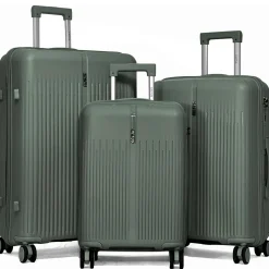 Lot de 3 valises rigides dont une valise cabine TSA