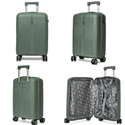 Lot de 3 valises rigides dont une valise cabine TSA