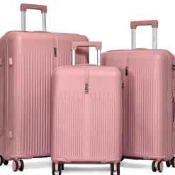 Lot de 3 valises rigides dont une valise cabine TSA