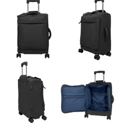 Lot de 3 valises souples dont 1 valise cabine