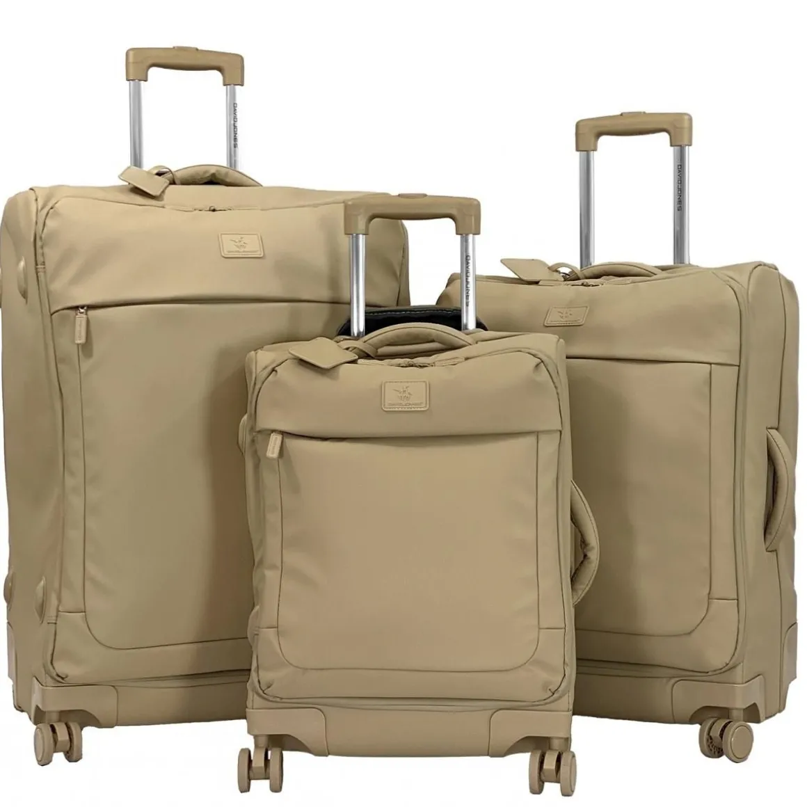 Lot de 3 valises souples dont 1 valise cabine