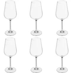 Lot de 6 Verres à Vin Lena 36cl Transparent