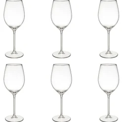 Lot de 6 Verres à Vin Lina 41cl Transparent