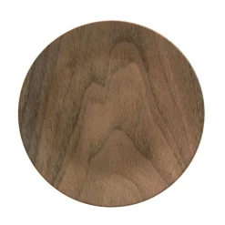 Lot 6x Assiette plate design bois Mood - Diam. 26 cm - Marron