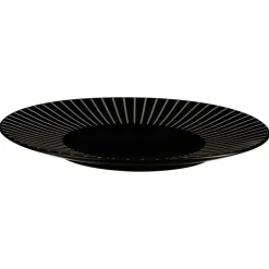 Lot 2x Assiette plate Sun - Diam. 27 cm - Noir