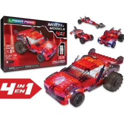 LP - Multimodel - Véhicule Rouge - 4 en 1 - 185 pcs