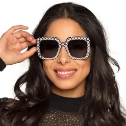 Lunettes Party Bling Bling - Noires