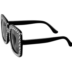 Lunettes Party Bling Bling - Noires