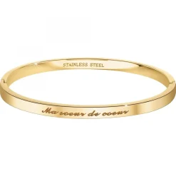 Ma soeur de cœur - Bracelet SC Crystal en Acier Finement doré