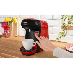Machine à café multi-boissons Tassimo TAS103E - Rouge et noir