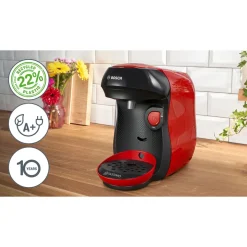 Machine à café multi-boissons Tassimo TAS103E - Rouge et noir