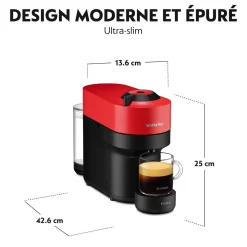 Machine à café Nespresso YY4888FD - Rouge