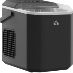 Machine à glaçons - 12Kg en 24H, 9 glaçons en 6-13 minutes - accessoires, nombreuses fonctions - noir