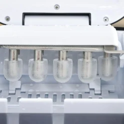 Machine à glaçons 1,7 L - réservoir glace 0,9 Kg - pelle, panier - gris noir