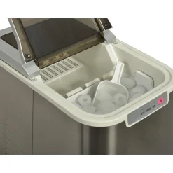 Machine à glaçons 140w 12kg/24h avec nettoyage automatique inox - yt-e-005b1