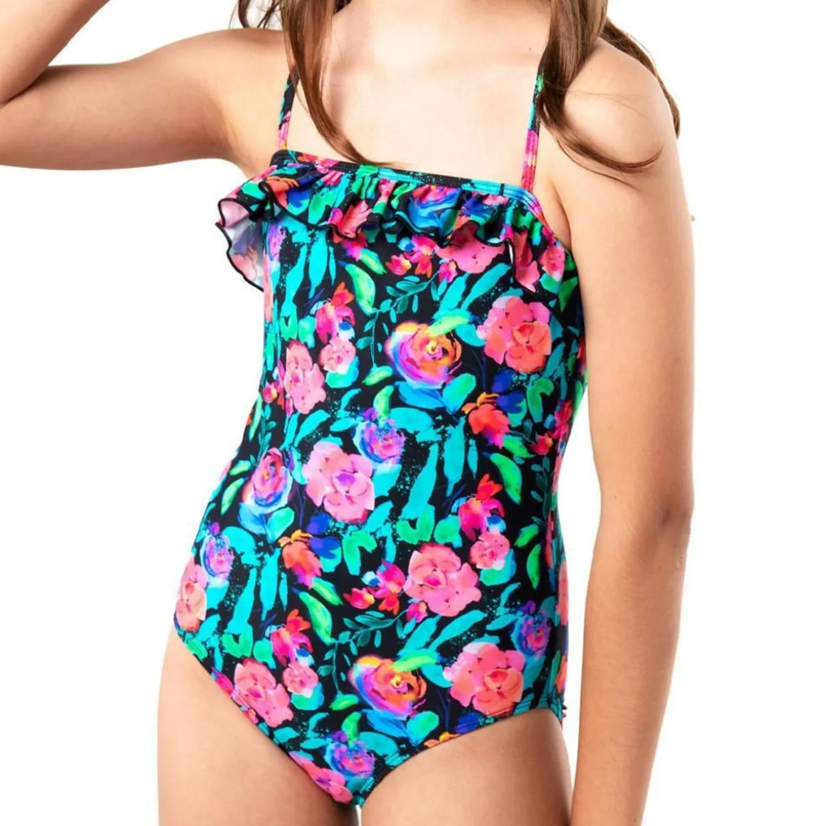 Maillot de Bain 1 Pièce à Fleurs Rose/ Fille Sun Project