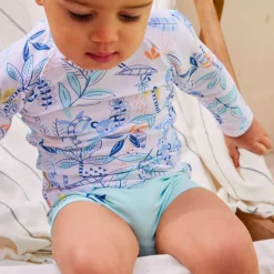 Maillot de bain bébé 2 pièces t-shirt de protection UV & boxer Gamboa