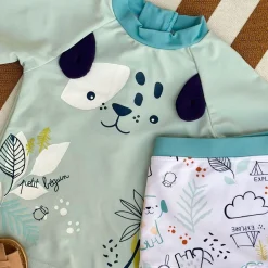 Maillot de bain bébé 2 pièces t-shirt de protection UV & boxer Elliot