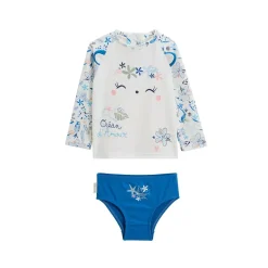Maillot de bain bébé 2 pièces t-shirt de protection UV & culotte Océan d'amour