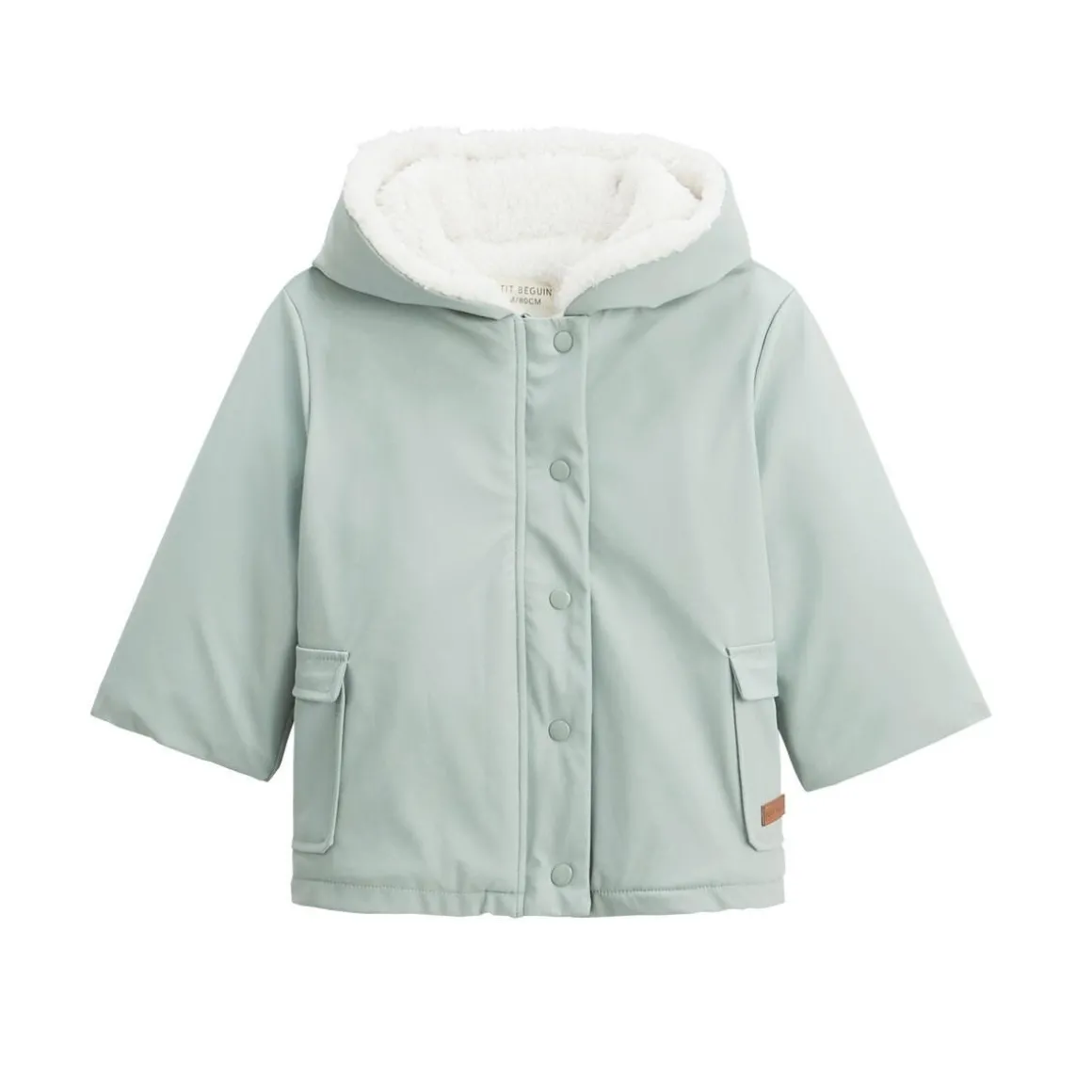 Manteau enfant imperméable doublé sherpa Holamuchacha
