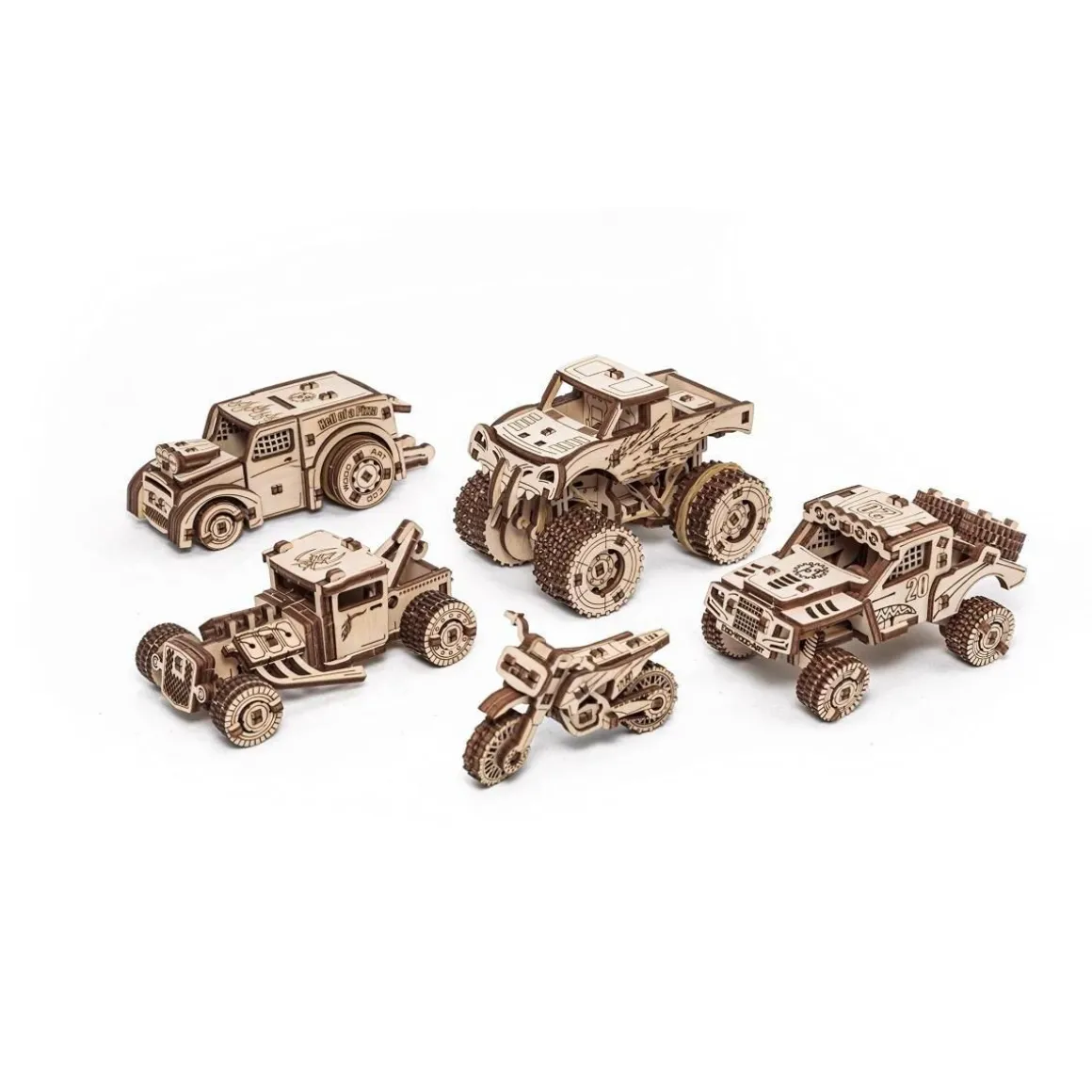 Maquette 3D lot de 5 Vehicule