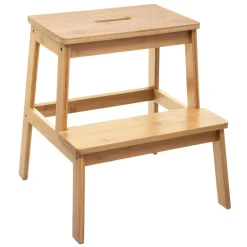 Marchepied 2 marches en bambou