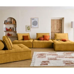 Marisol - module d'assise - velours texturé