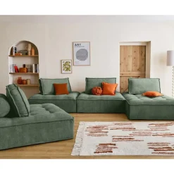 Marisol - module d'assise - velours texturé