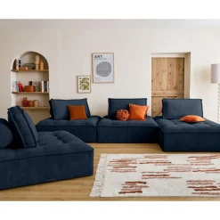 Marisol - module d'assise - velours texturé