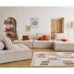 Marisol - module d'assise - velours texturé