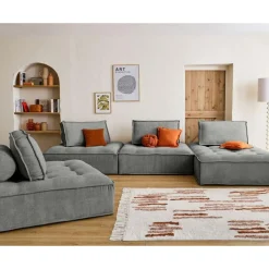 Marisol - module d'assise - velours texturé