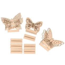 Marques place en bois papillons