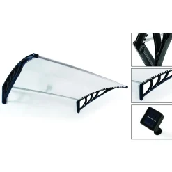 Marquise avec LED - Transparent - 80x120cm