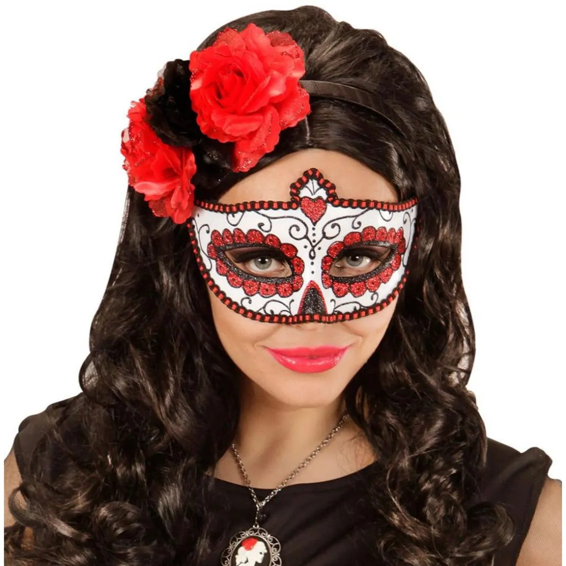 Masque Loup Mariée Mexicaine - Halloween