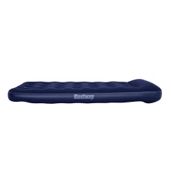 Matelas gonflable avec pompe à pied intégrée 1 place 185x76x22 cm - Bleu